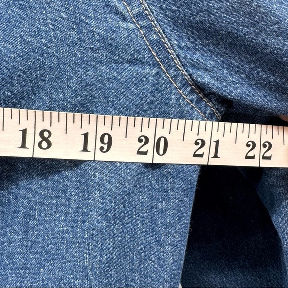 Woolrich Denim Sherpa Lined Button Up Jacket - Picture 6 of 7